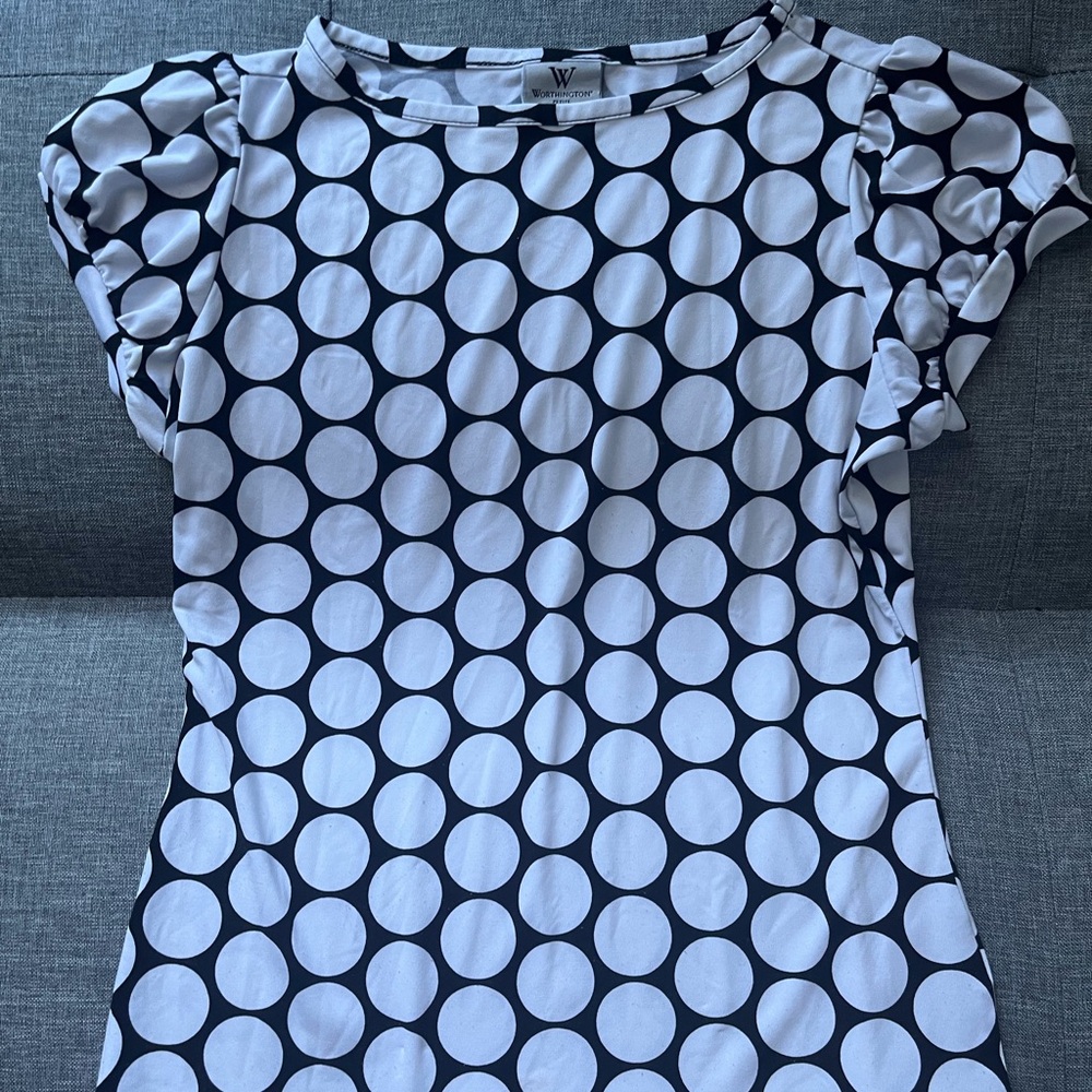 polka dot blouse